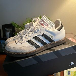 adidas Originals Samba White Black Gum Athletic Shoes